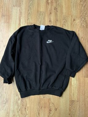 Black Nike Crew Neck Sweatshirt Size Small Kids
